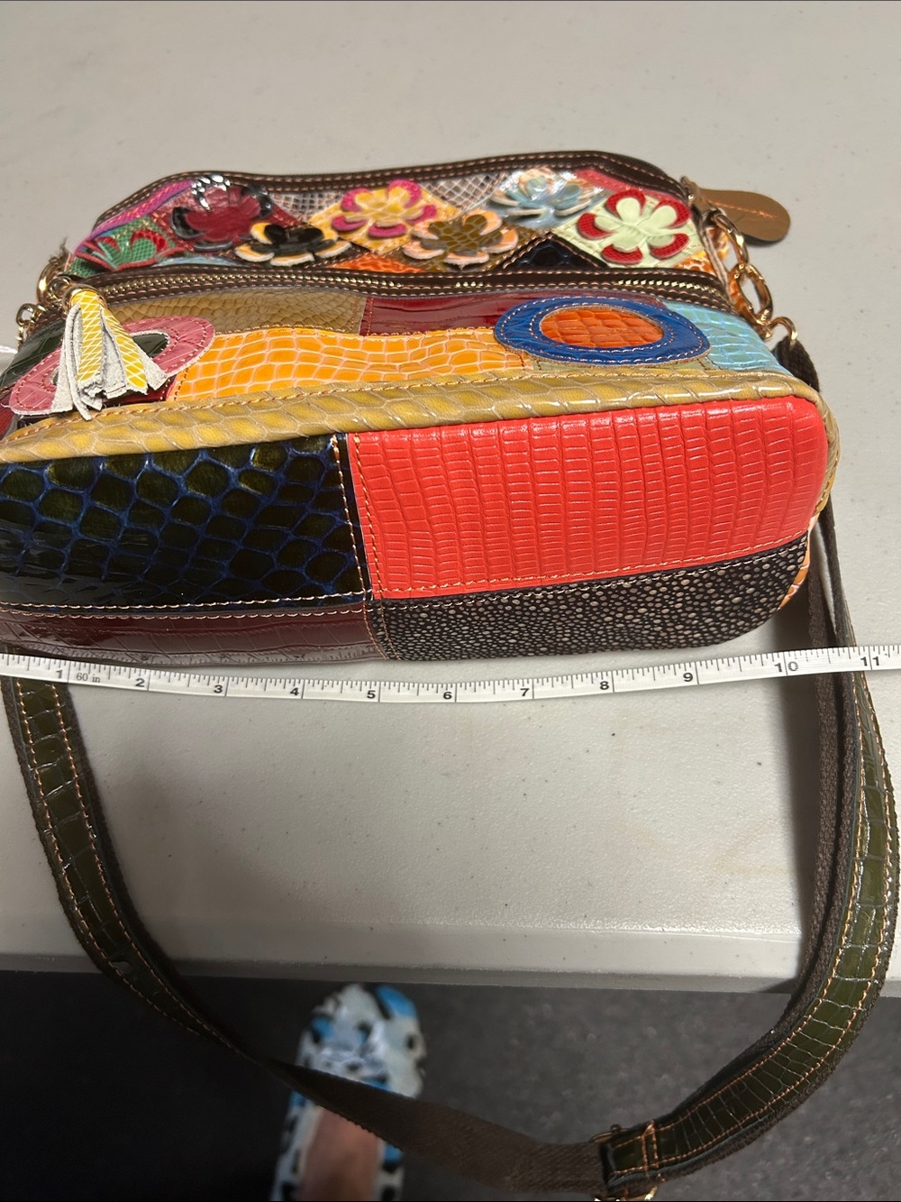 Patchwork multi colored purse - Picture 6 of 7